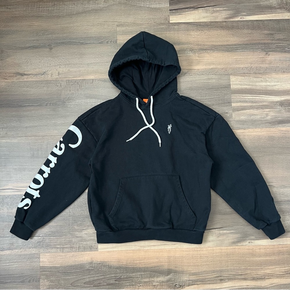 Carrots by Anwar Carrots Men's Graphic Hoodie Sweatshirt - Black - Size XS